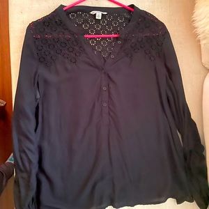 American Eagle Black Blouse